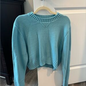 Double Zero Teal Crew Neck Sweater